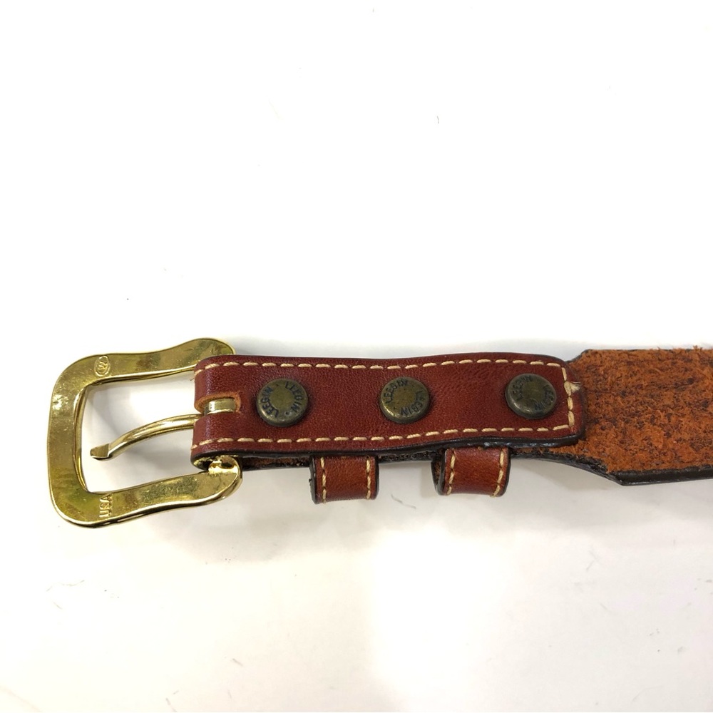 Leegin Full Leather Reverse Appliqué Belt Like New. Size M. Unisex Design. - Picture 4 of 14